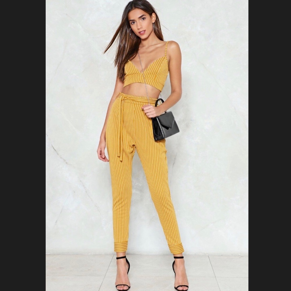 Nasty Gal Bralette & Pants set NWOT